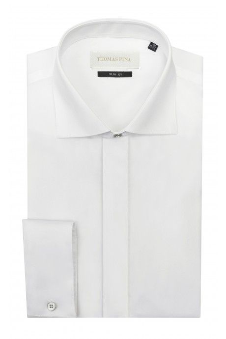 White groom shirt microdesign VARANTA