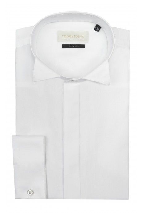 White groom shirt plain VIALONE