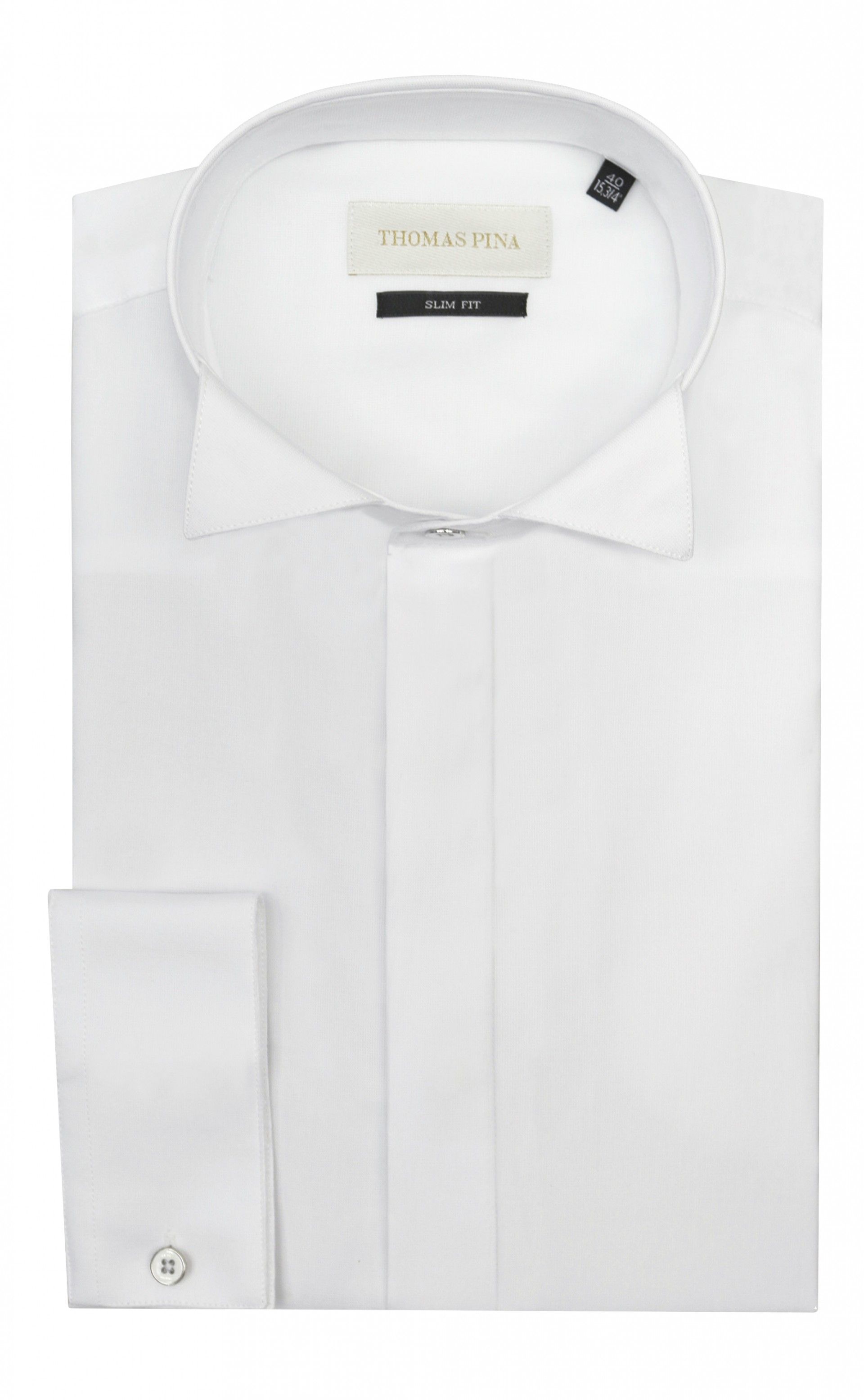 White groom shirt microdesign VIALONE