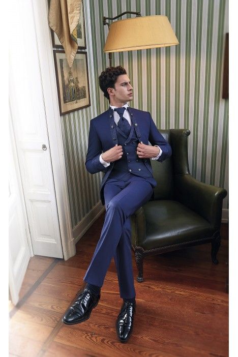 Blue groom suit CEREMONY 22.17.310