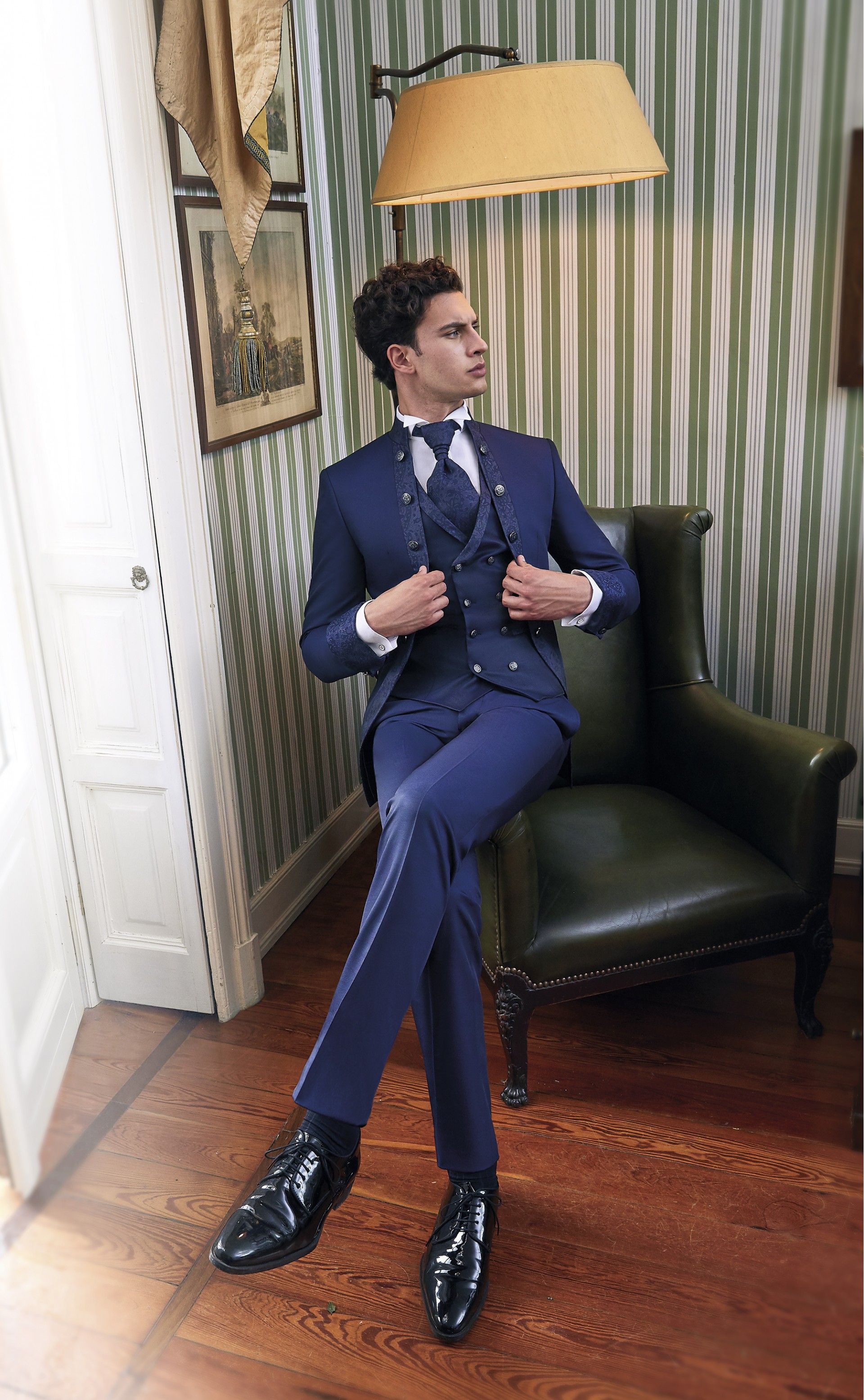 Blue groom suit CEREMONY 22.17.310