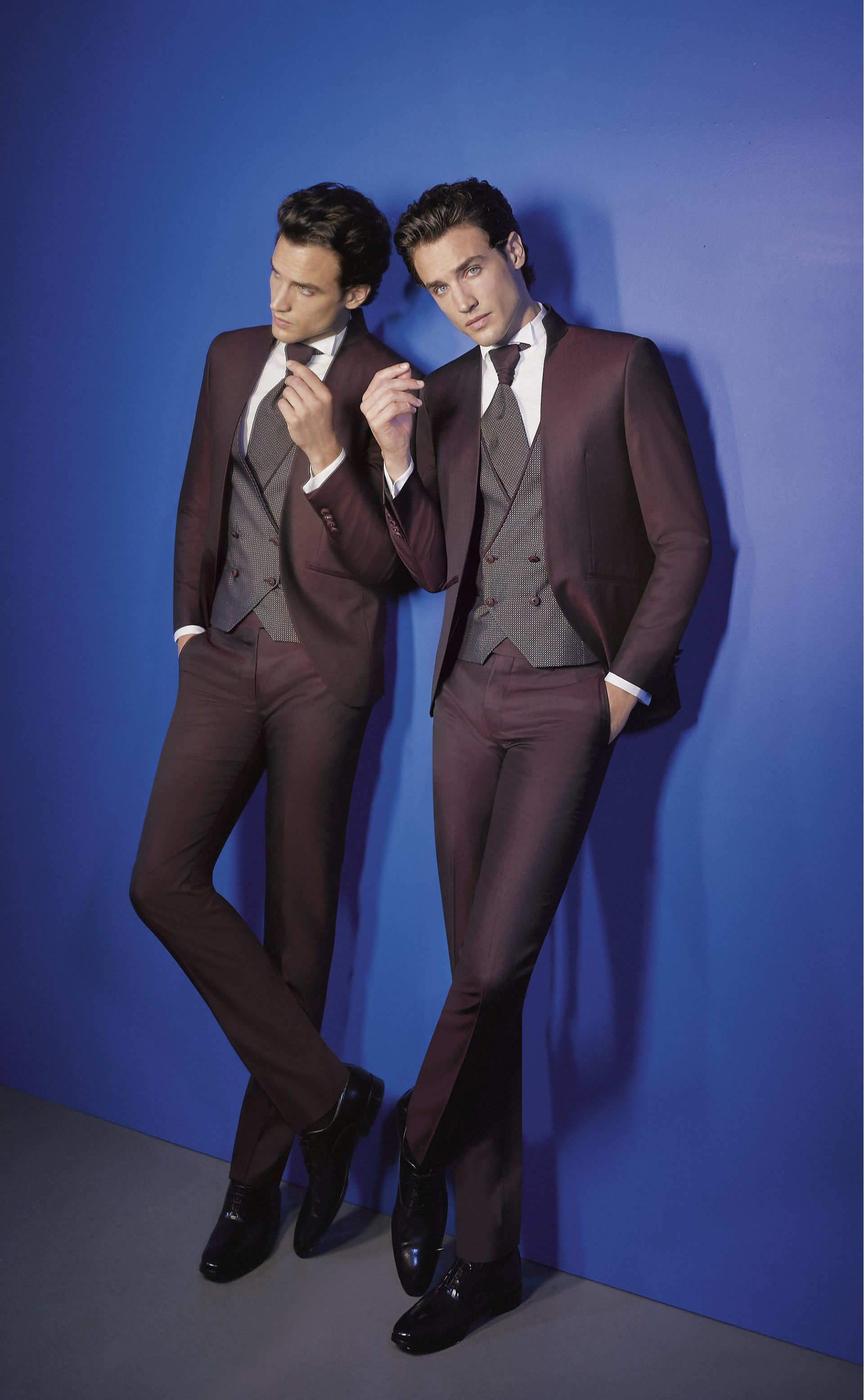 Burgundy groom suit COUTURE 24.10.500