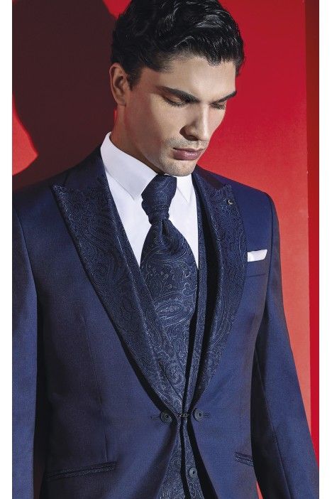 Italian Wool/silk Groom Suit Zignone 25.03.334