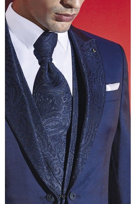 Italian Wool/silk Groom Suit Zignone 25.03.334