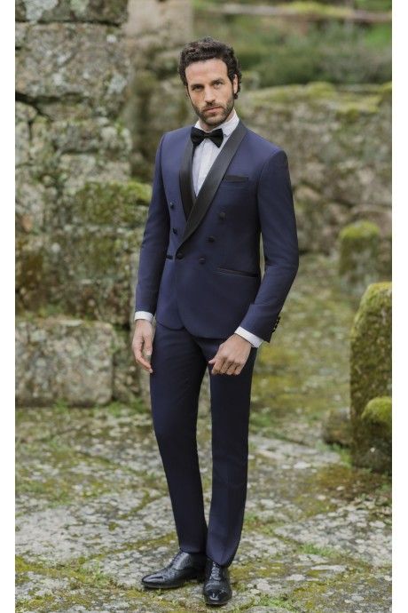 Abito da sposo in lana blu ? Tessuto Zignone 26.24.324