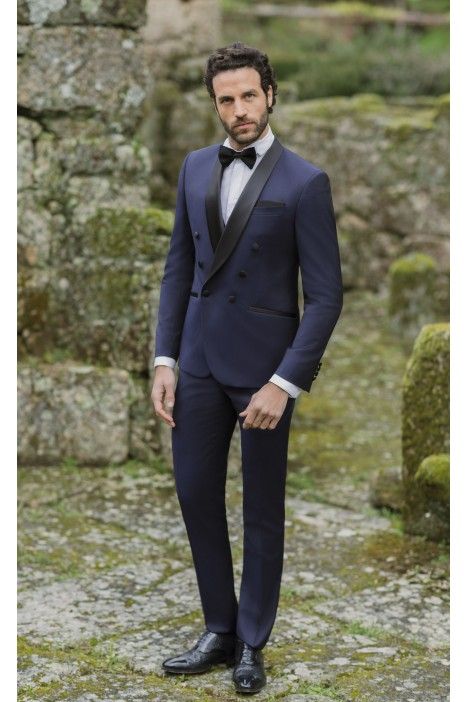 Abito da sposo in lana blu ? Tessuto Zignone 26.24.324 Abito da sposo in lana blu ? Tessuto Zignone 26.24.324