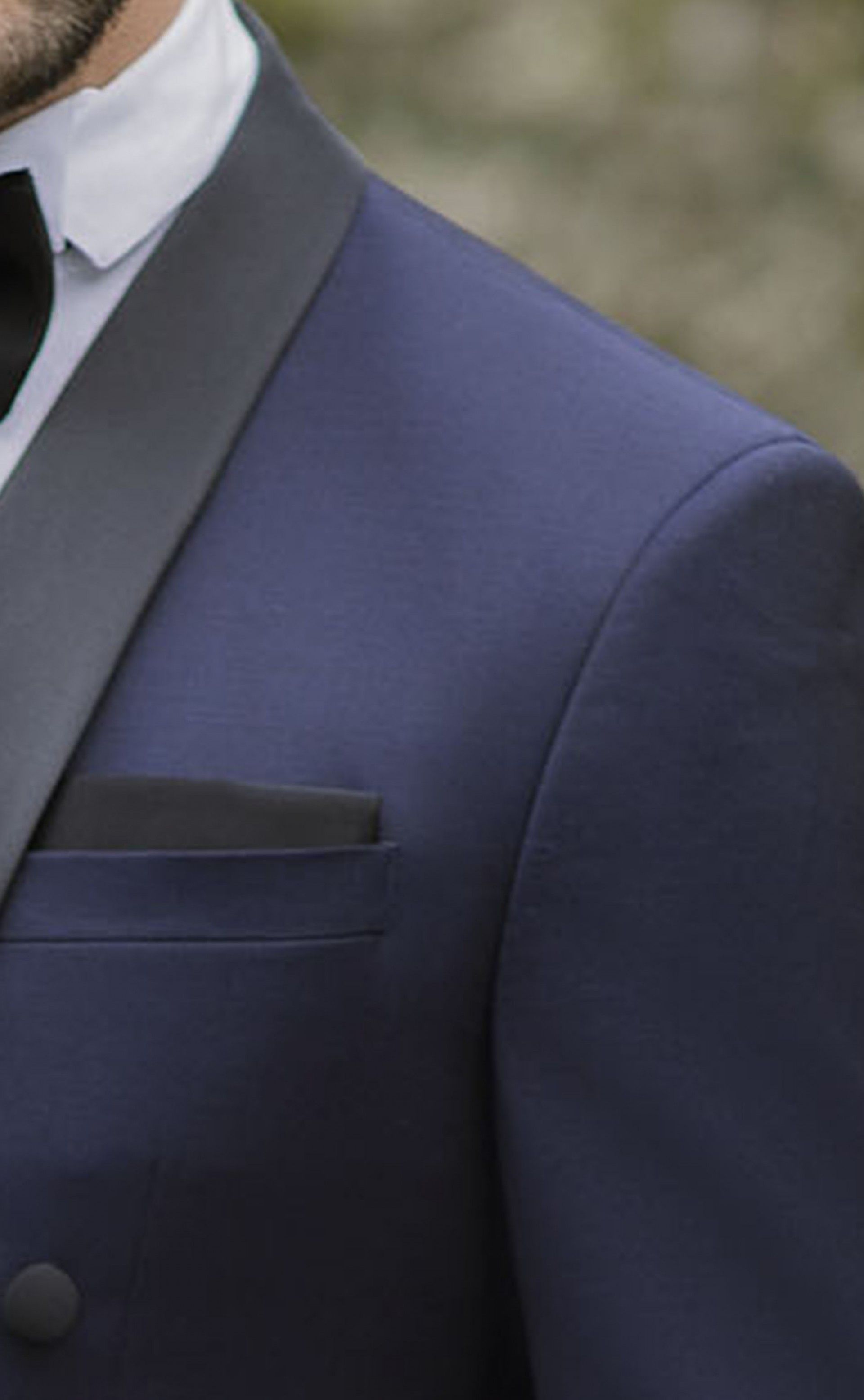 Abito da sposo in lana blu ? Tessuto Zignone 26.24.324