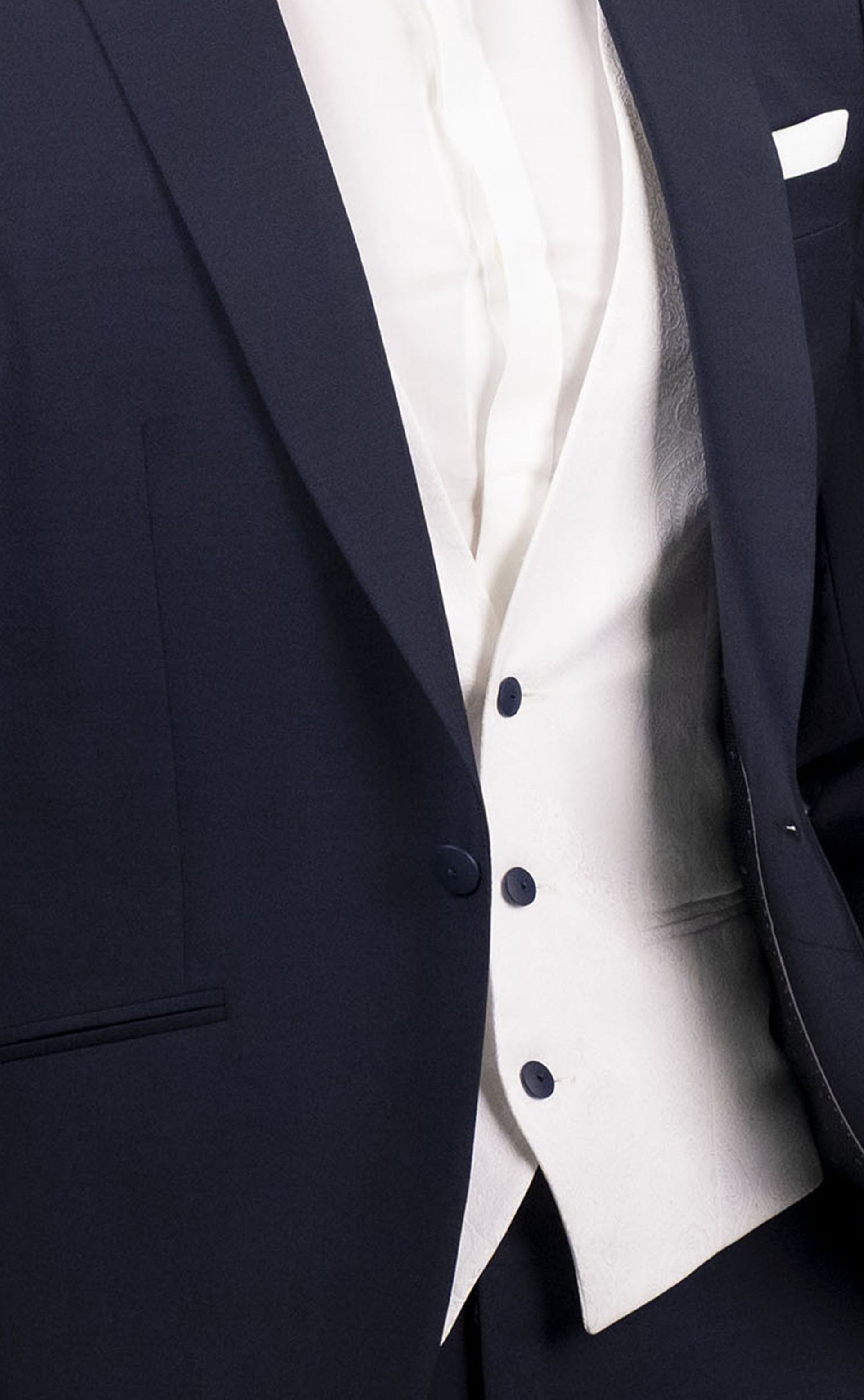 Abito da sposo in lana e mohair blu scuro ? Tessuto Zignone 26.54.301