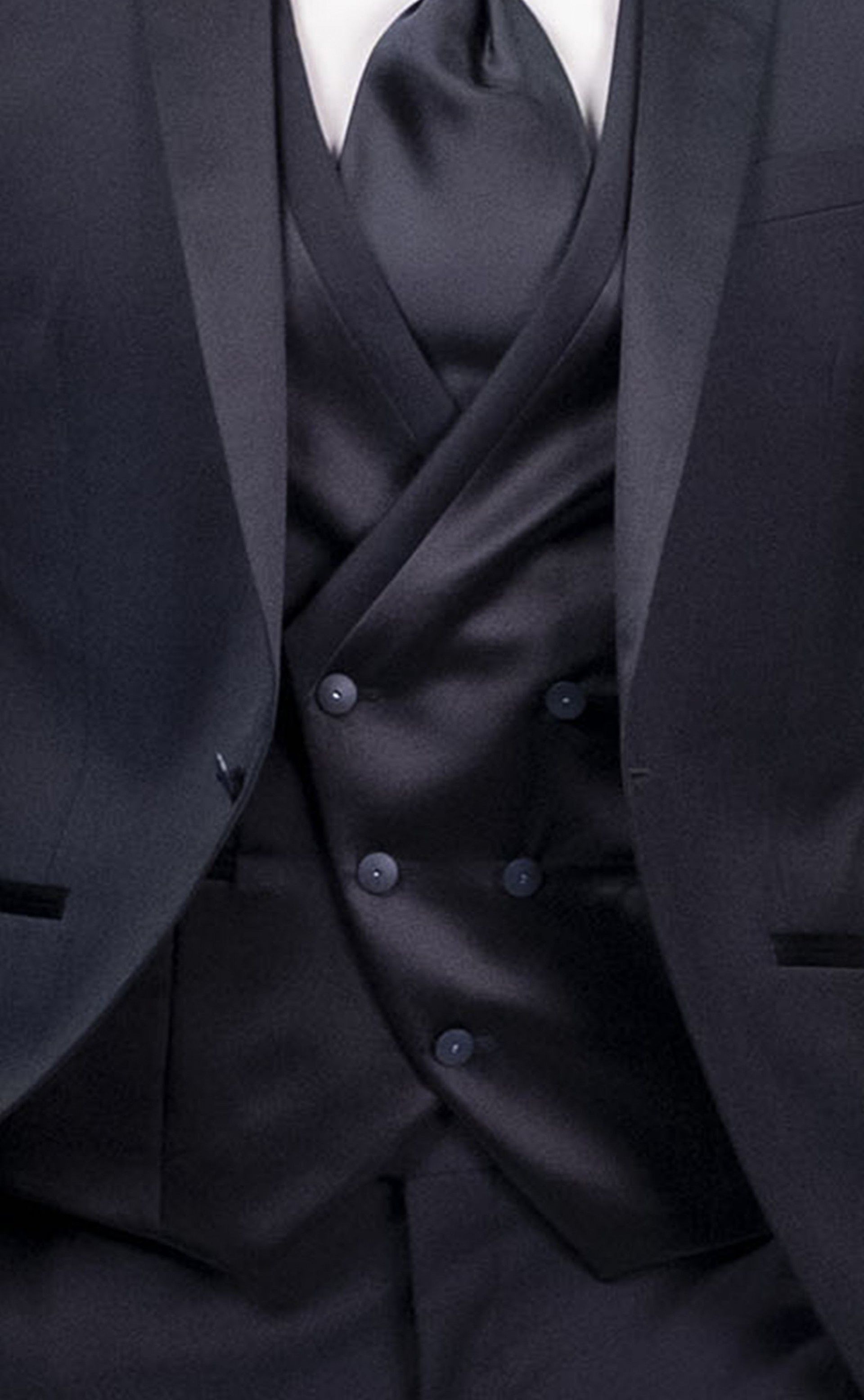 Abito da sposo in lana e seta blu scuro ? Tessuto Zignone 26.58.307