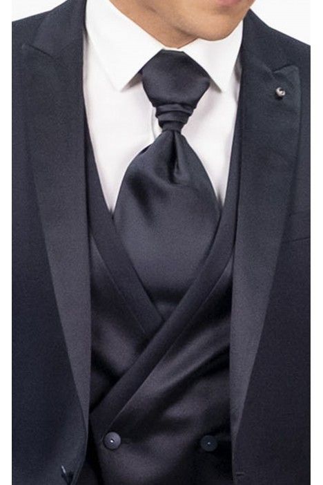 Abito da sposo in lana e seta blu scuro ? Tessuto Zignone 26.58.307 Abito da sposo in lana e seta blu scuro ? Tessuto Zignone 26.58.307