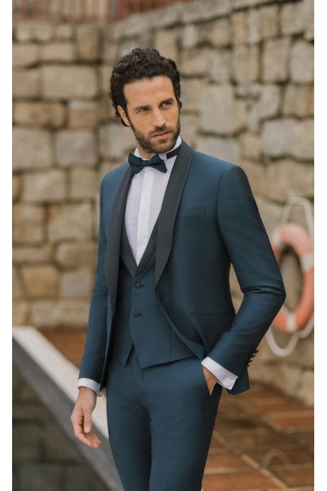 Abito da sposo in lana stretch verde ? Tessuto Zignone 26.01.900