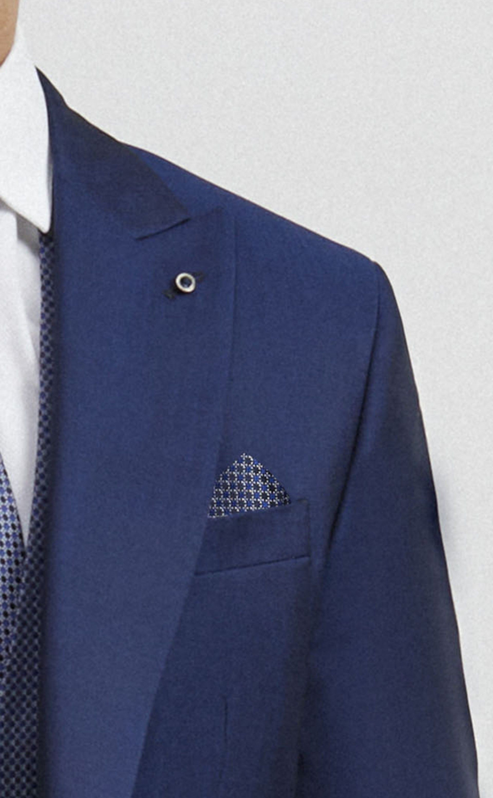 Groom Suit in Wool and Mohair Blue ? Vitale Barberis Canonico Fabric 26.57.32N