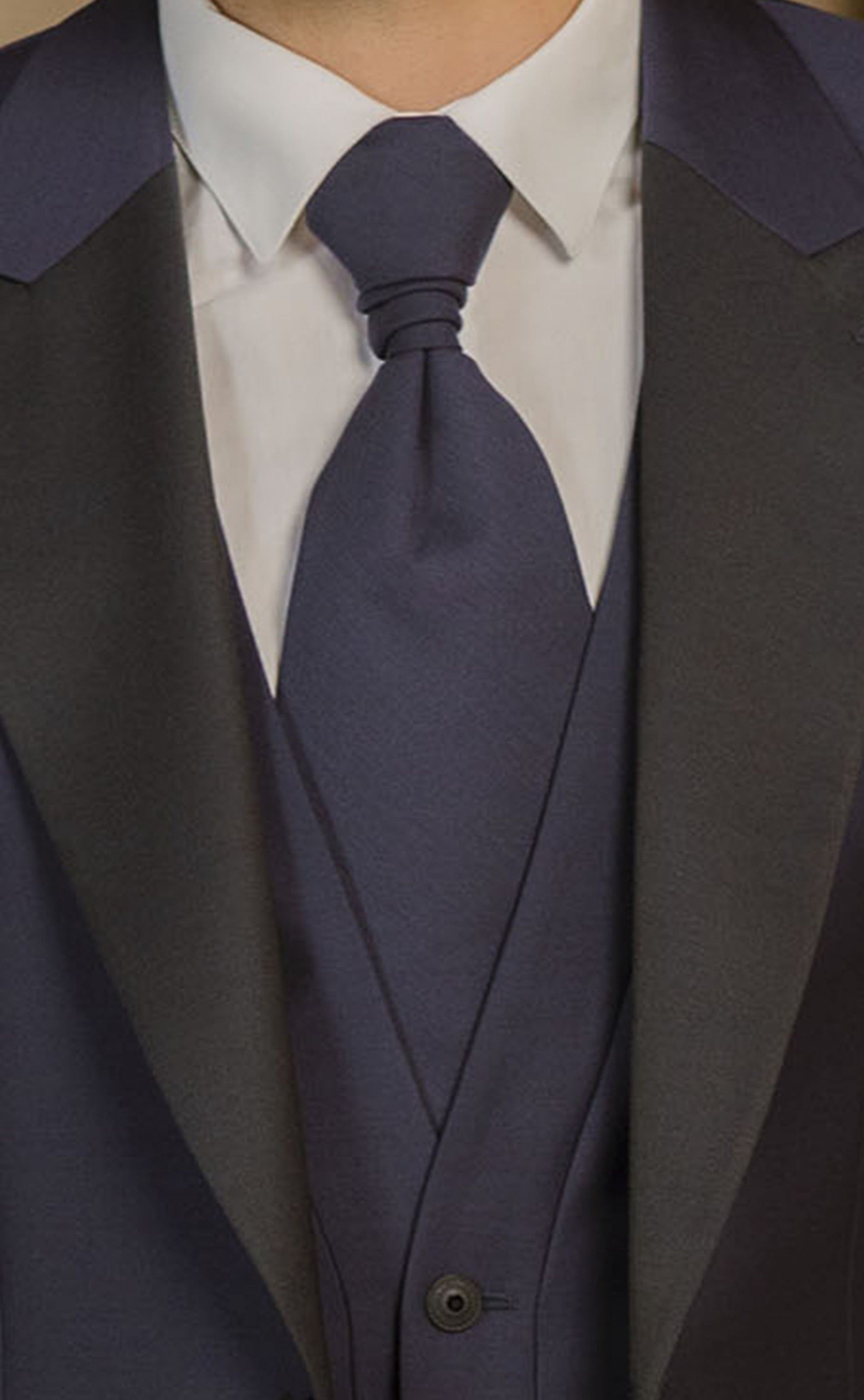 Abito da sposo in lana stretch blu ? Tessuto Zignone 26.03.310