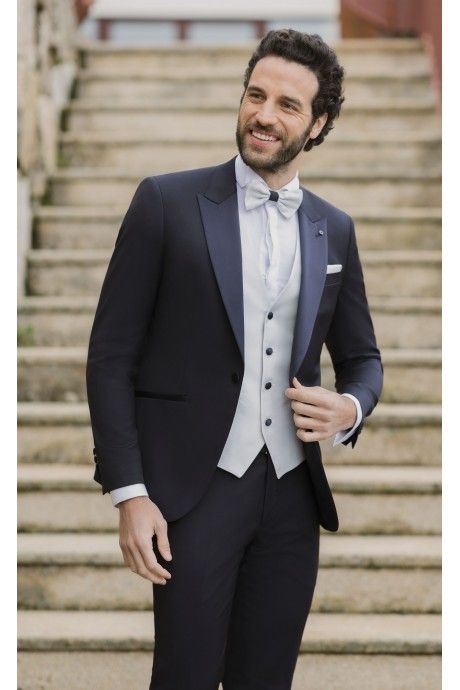 Abito da sposo in lana blu scuro ? Tessuto Zignone 26.22.305